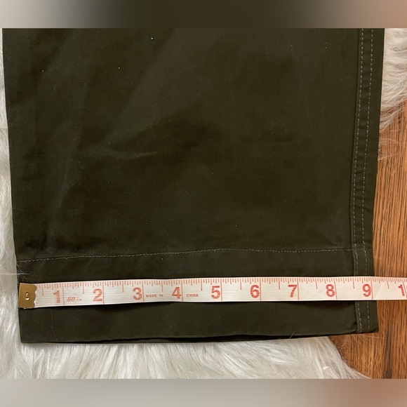 VTG NON STOCK British Army Style Double Pleated Trousers Army Green, Size 30 - Picture 14 of 14